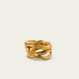 Edera - Anillo chapado en oro mate