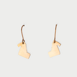 Caballos - pendientes colgantes dorados