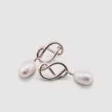 Ravel Pearl - pendientes colgantes de plata M