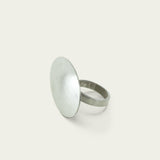 Mule – matte silver ring