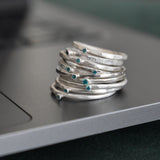 Anillo Minimal Menta Mate