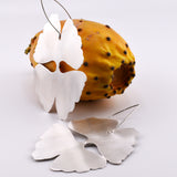Pendientes Garden Ginkgo Blanco