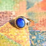 Signets - Anillo de oro con piedra lapislázuli