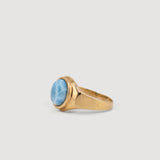 Signets - Anillo de oro con piedra larimar