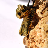 Collar Faun Dorado con cadena oxidada