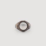 Signets - Anillo oxidado con piedra lunar
