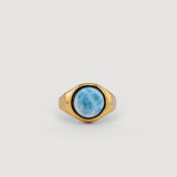 Signets - Anillo de oro con piedra larimar