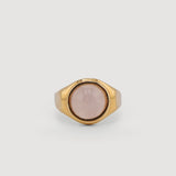 Signets - Anillo de oro con cuarzo rosa