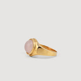 Signets - Anillo de oro con cuarzo rosa