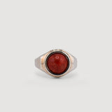 Signets - Anillo de plata con raíz de coral