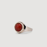 Signets - Anillo de plata con raíz de coral