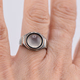 Signets - Anillo oxidado con piedra lunar