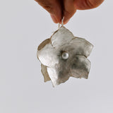 Flower Pearls - pendientes colgantes de plata
