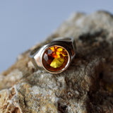 Signets - Anillo de plata con circonita naranja