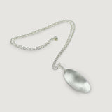 Collar Ovalis Grande Mate con cadena