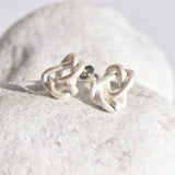 Ravel Mini - pendientes de plata mate
