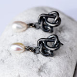 Ravel Mini Pearl - Pendientes Oxidados