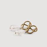 Ravel Crystal - pendientes colgantes de bronce
