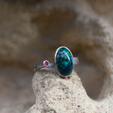 Anillo Garden Rosa y Verde