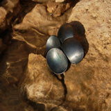 Pendientes Ovalis Doble Negro
