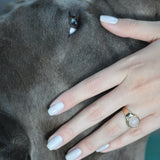 Signets - Anillo de oro con piedra lunar