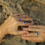 Divina - Anillo de plata con topacio natural