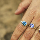 Divina - Anillo de plata con topacio natural