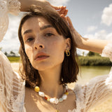 Ravel - pendientes chapados en oro