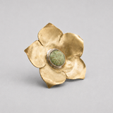 Anillo Garden Flor Turquesa