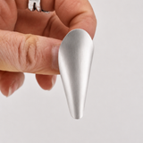 Pendientes Riviera Grande Blanco Mate Long