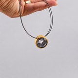 Lighthouse Necklace, White Sparkle