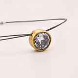 Lighthouse Necklace, White Sparkle