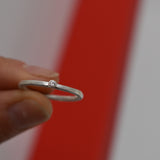 Anillo Minimal Blanco Mate