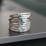 Anillo Minimal Menta Mate
