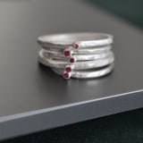 Anillo Minimal Rosado Mate