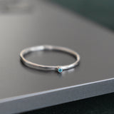 Anillo Minimal Menta Mate
