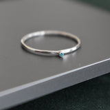 Anillo Minimal Menta Mate