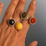 Anillo Mare More Duo Coral y Turquesa