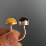 Anillo Mare More Duo Ambar y Perla