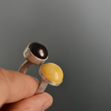 Anillo Mare More Duo Ambar y Perla