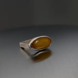 Anillo Minimal Ambar Amarillo