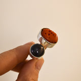 Anillo Mare More Duo Coral y Perla