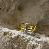 Anillo Minimal Dorado Pulido