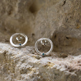 Pendientes Minimal Azul
