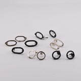 Pendientes Minimal Ojo Blanco