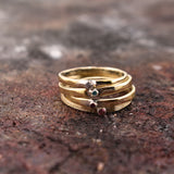 Anillo Minimal Dorado Pulido