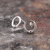 Pendientes Minimal Blanca