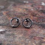 Pendientes Minimal Oxidado