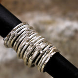 Anillo Minimal Blanco Mate