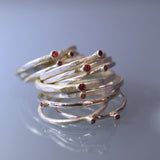 Anillo Minimal Rosado Mate